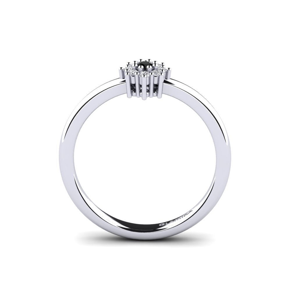 Black Diamond Engagement Ring Aunay