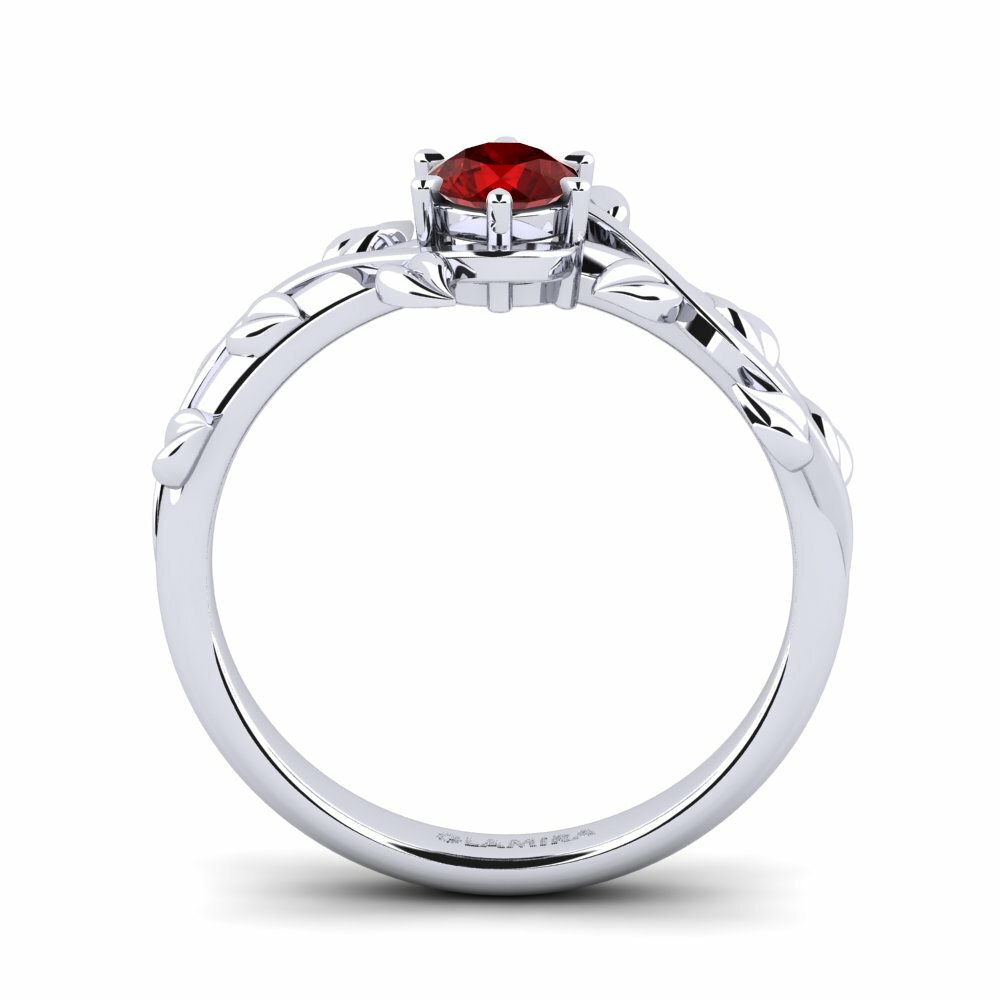 Ruby (Lab Created) Engagement Ring Bagu