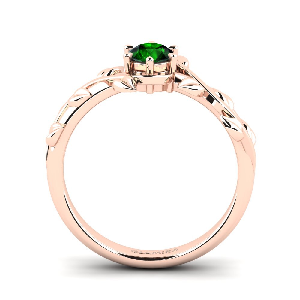 Rotgold 585 Verlobungsring Bagu