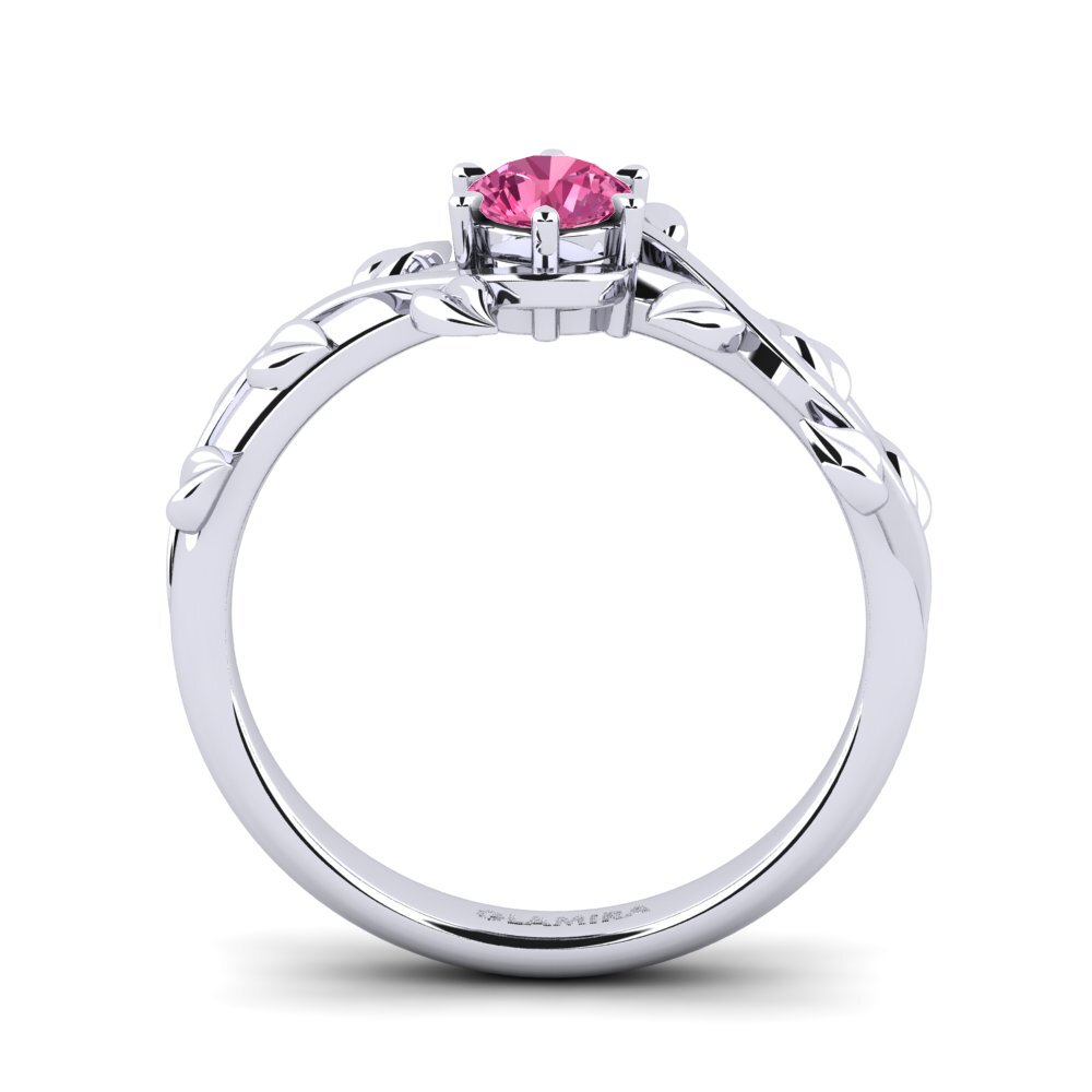 Roze Toermalijn Verlovingsring Bagu