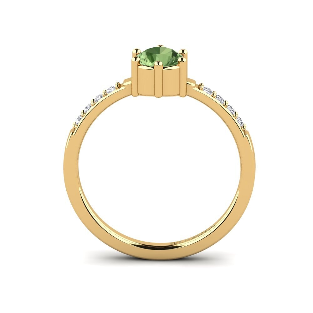 Green Sapphire Engagement Ring Beatyar
