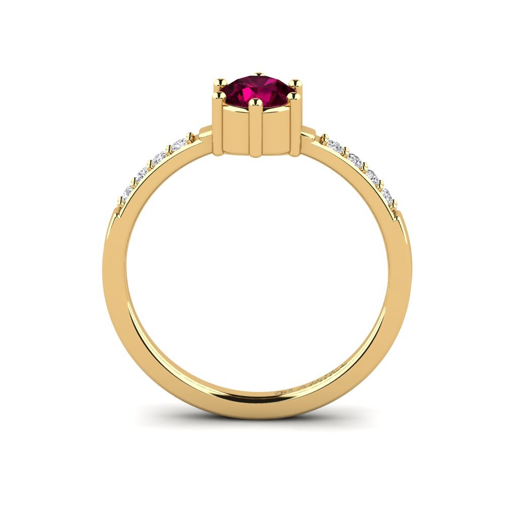 Rhodolite Garnet Engagement Ring Beatyar