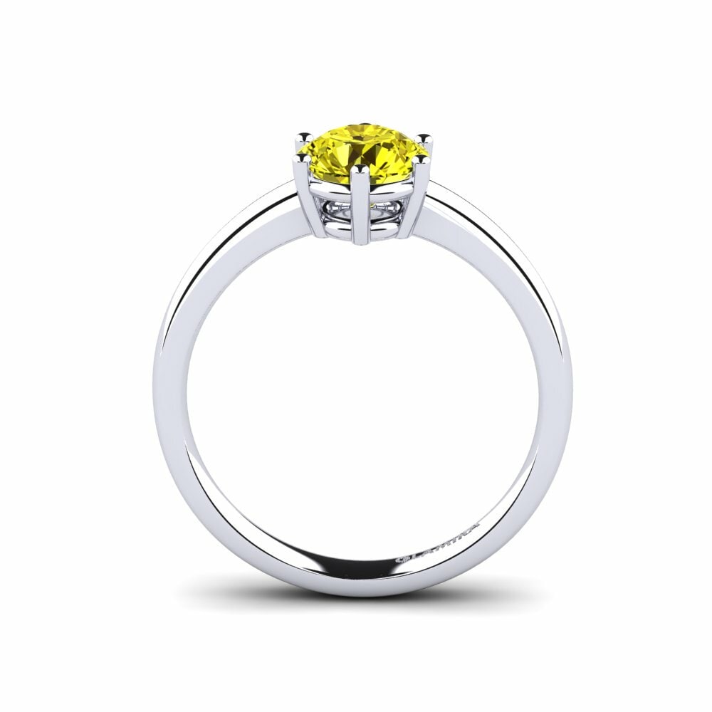 Gele Diamant Verlovingsring Belva 1.0 crt