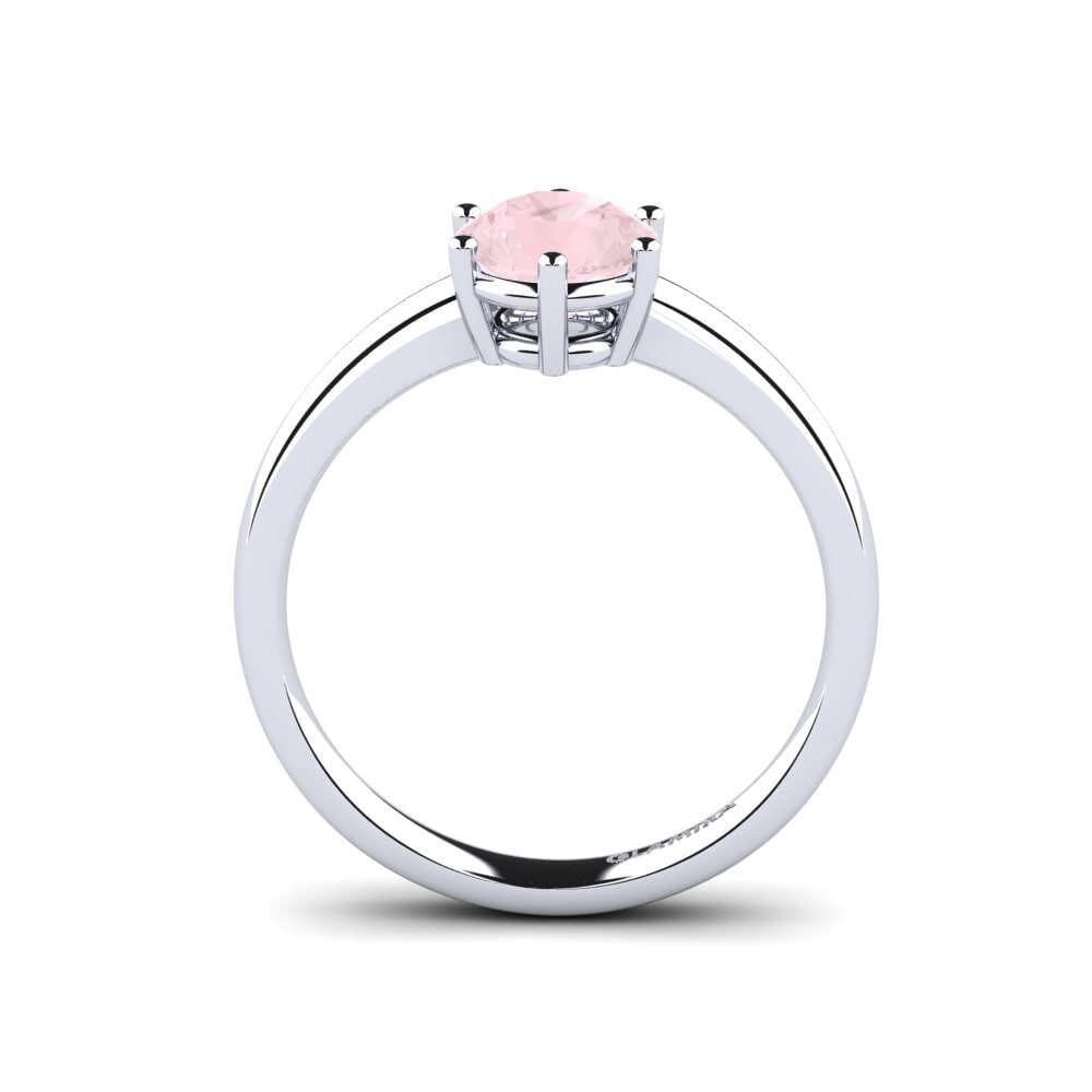 Rosenquarz Verlobungsring Belva 1.0 crt
