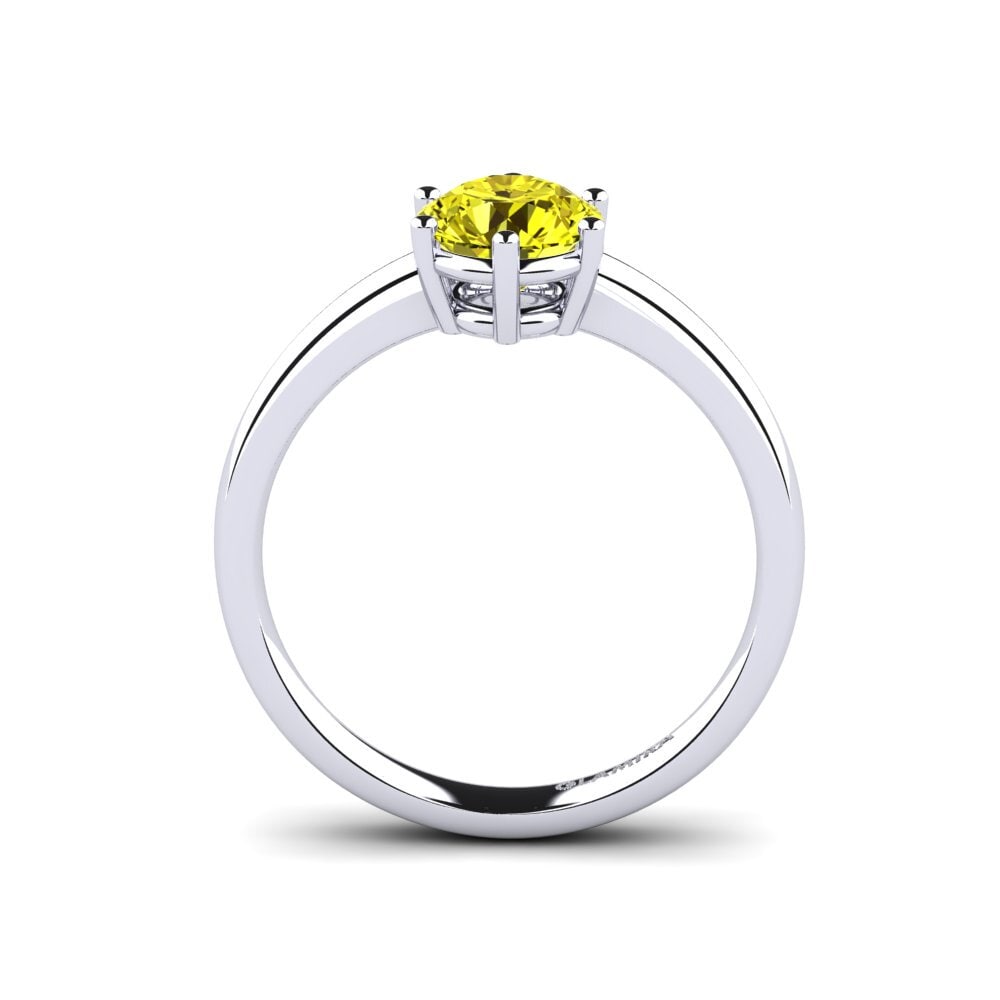Yellow Diamond Engagement Ring Belva 1.0 crt