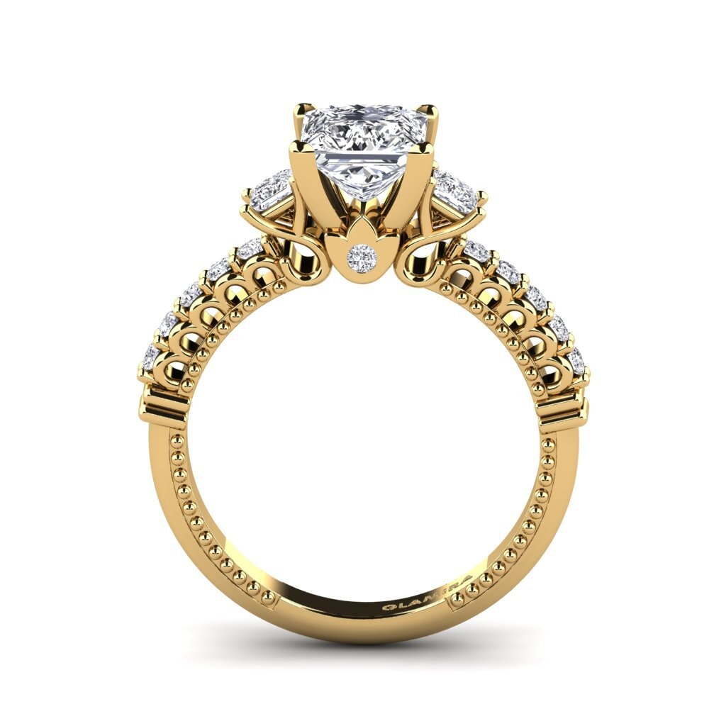 Gelbgold 585 Prinzess Verlobungsringe Bernadina