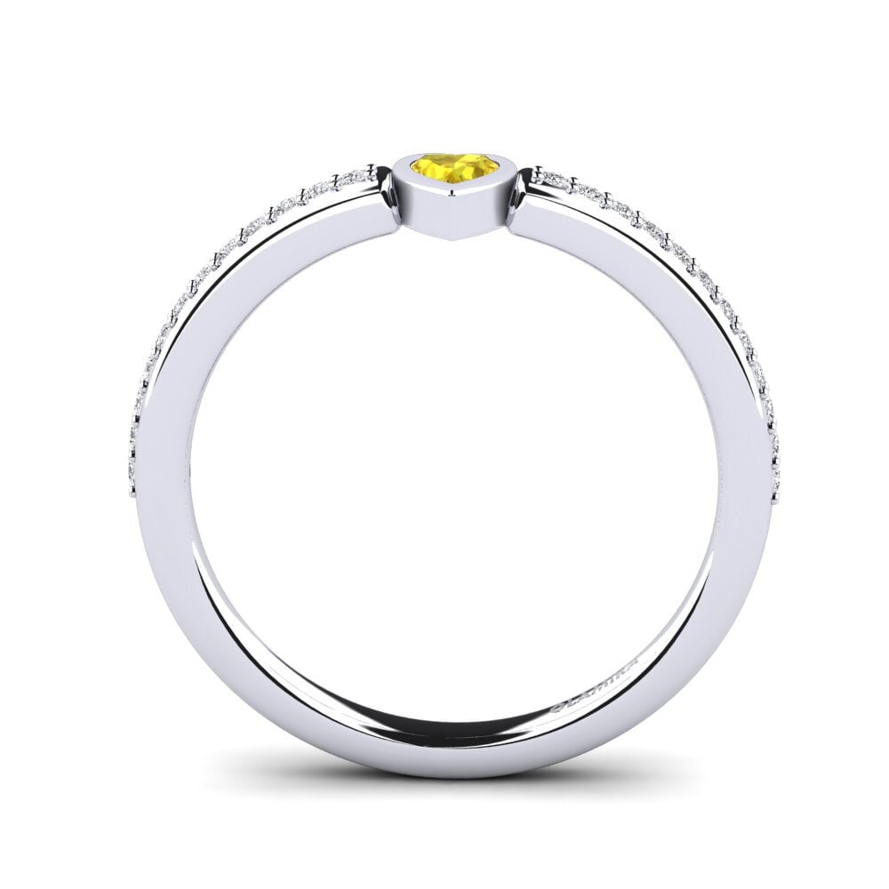 Zaffiro Giallo Anello da donna Bourget