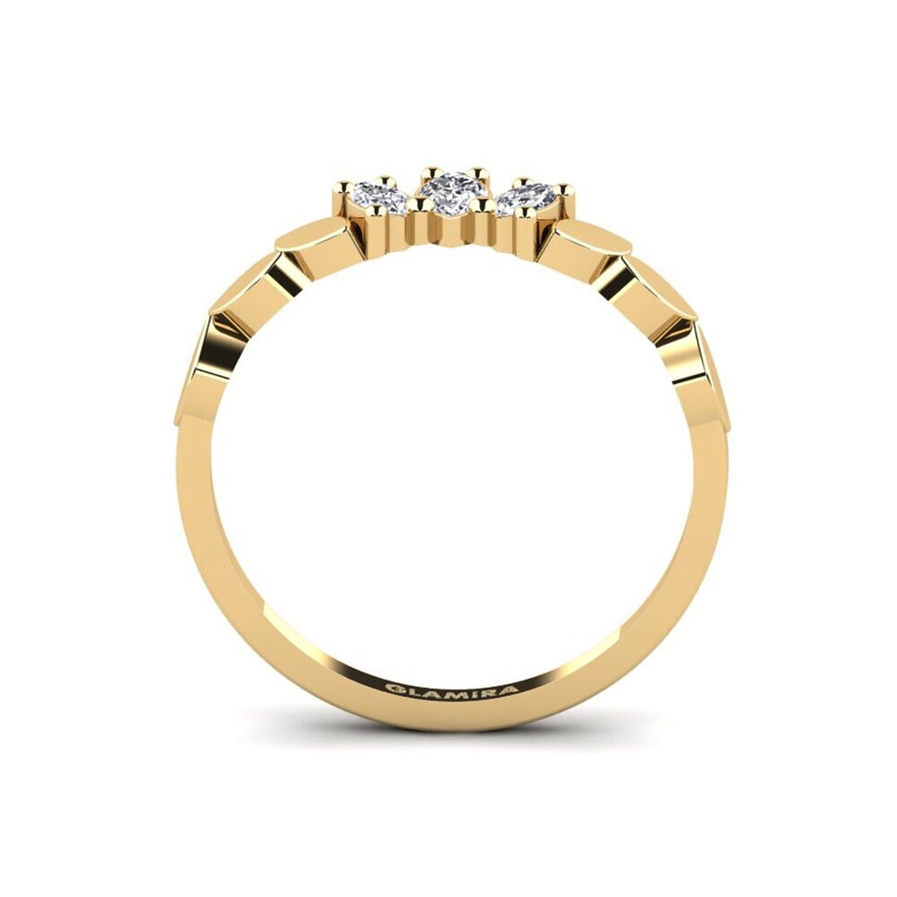 Gelbgold 585 Verlobungsring Bouvais