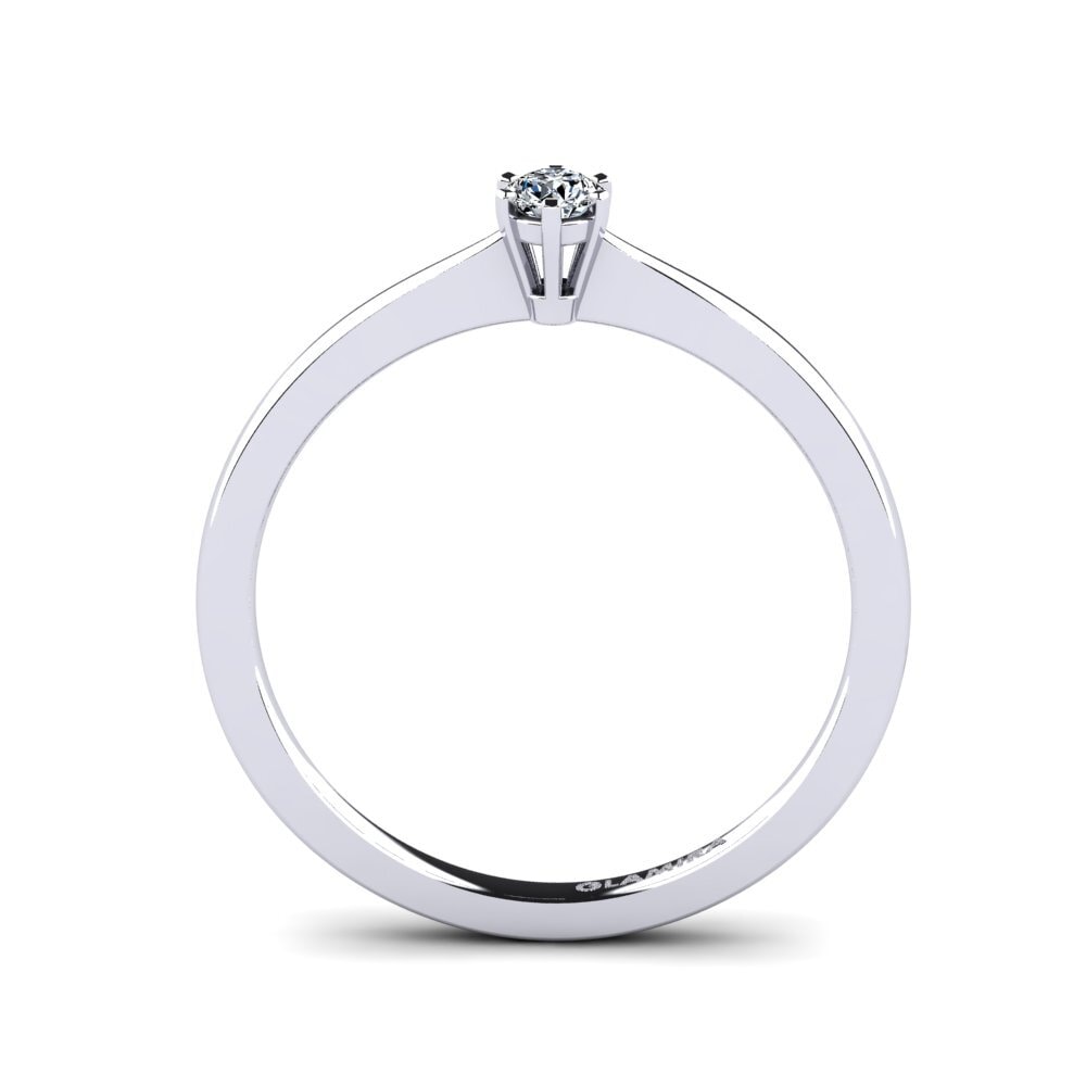 Zirconia Engagement Ring Bridal Rise 0.1 crt