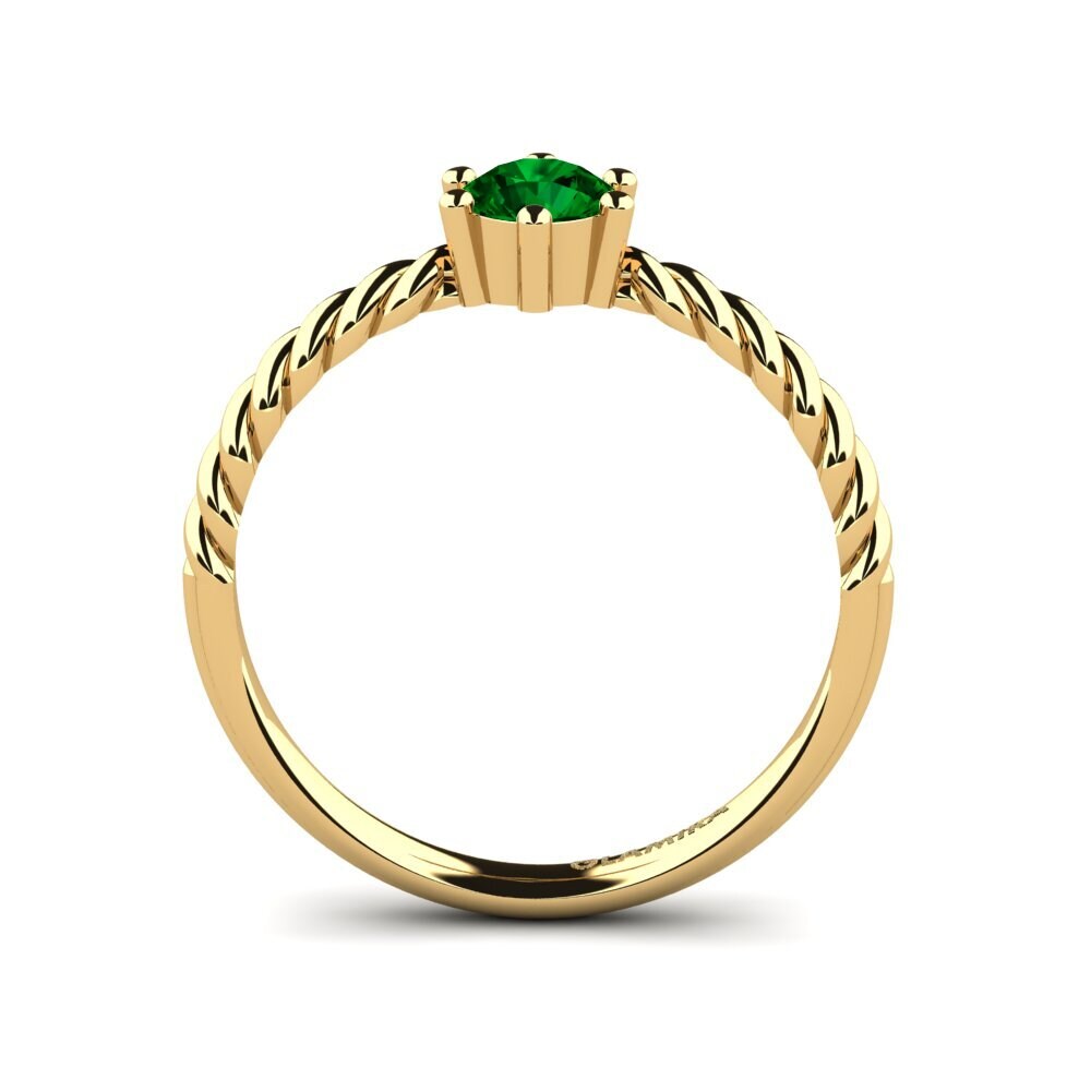 Green Zirconia Engagement Ring Brno