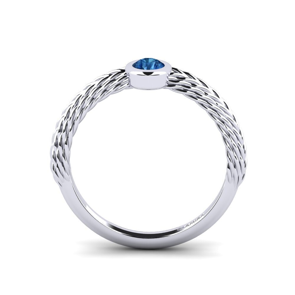 Dark Blue Zirconia Women's Ring Burke