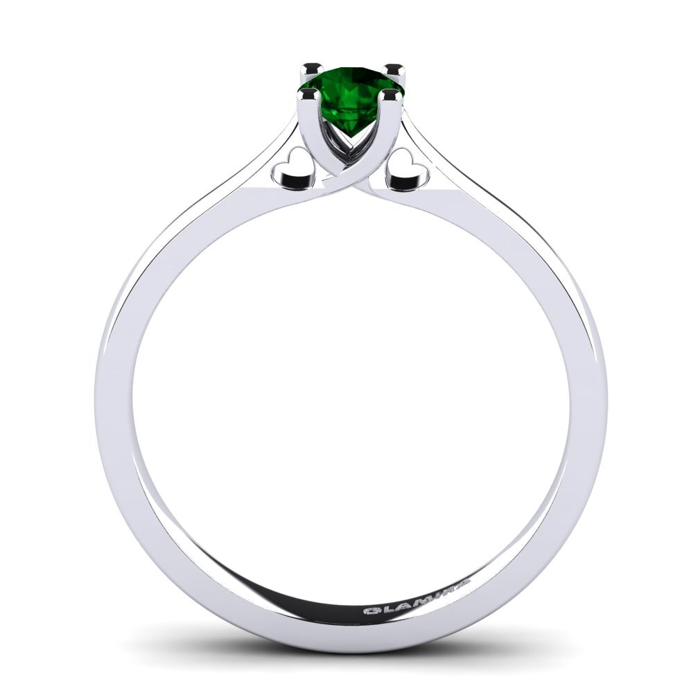 Green Zirconia Engagement Ring Céline