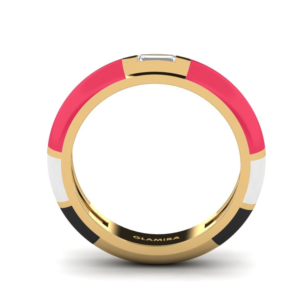 Weißer Saphir Ring Cie