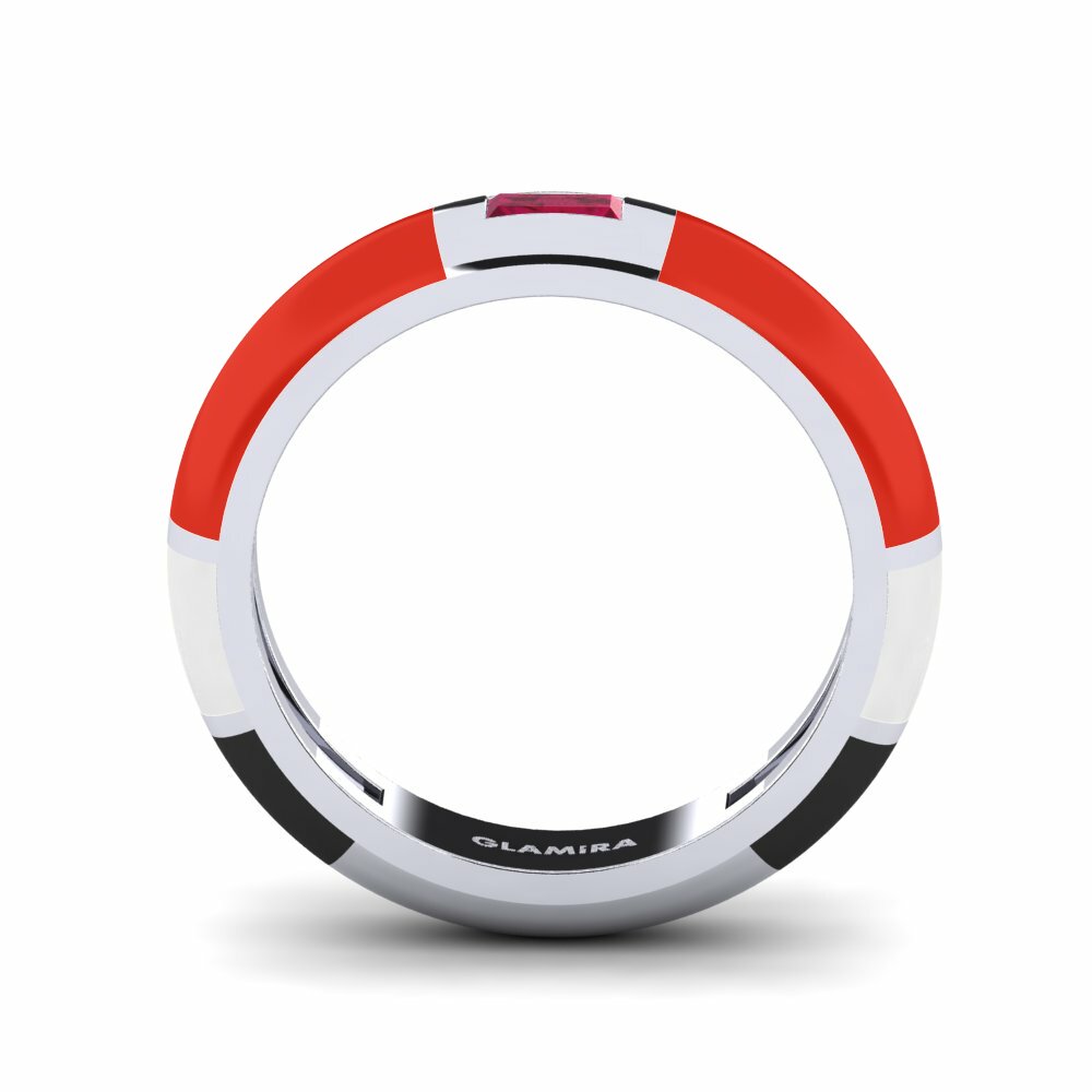 Argent Blanc Bague Cie