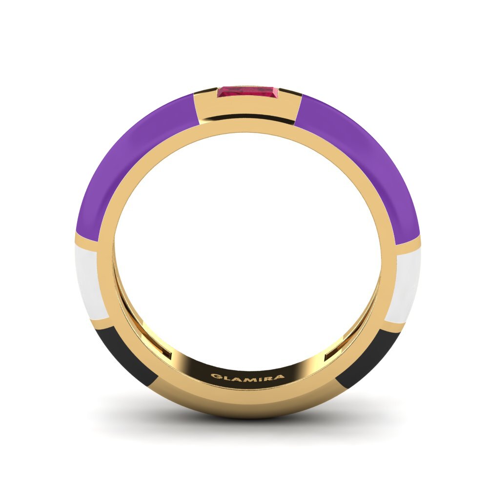 14k Oro Amarillo Anillo Cie