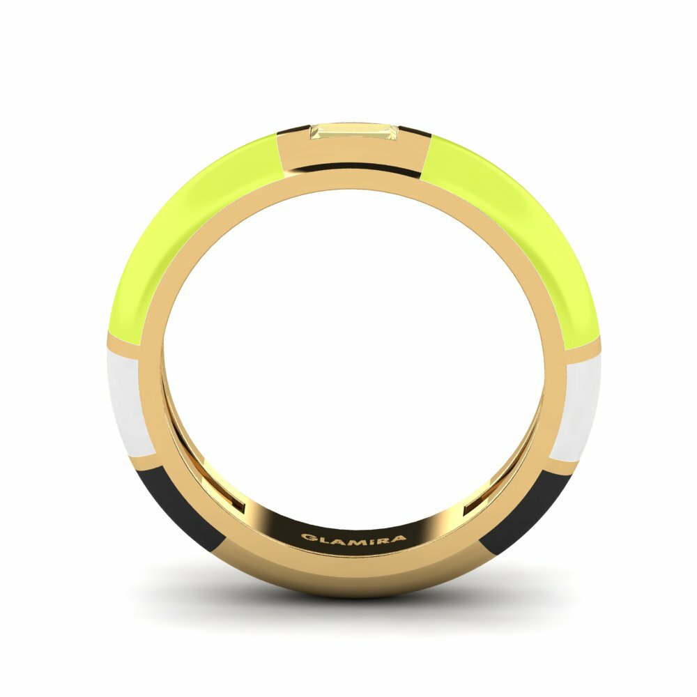 Saphir Jaune Bague Cie