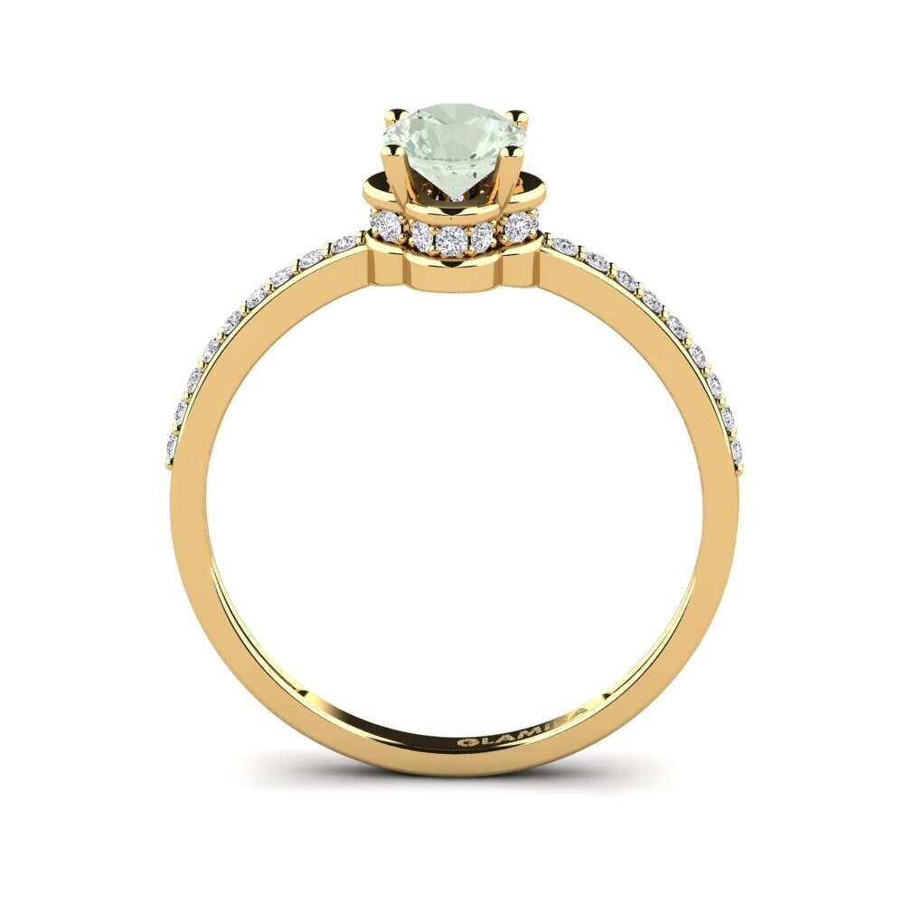 Green Amethyst Engagement Ring Consecratedness A