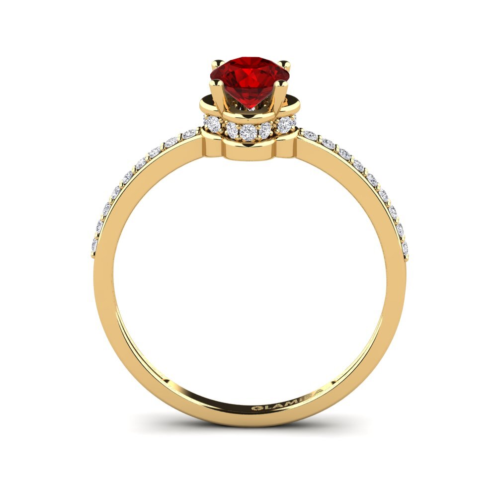 Ruby (Lab Created) Engagement Ring Consecratedness A
