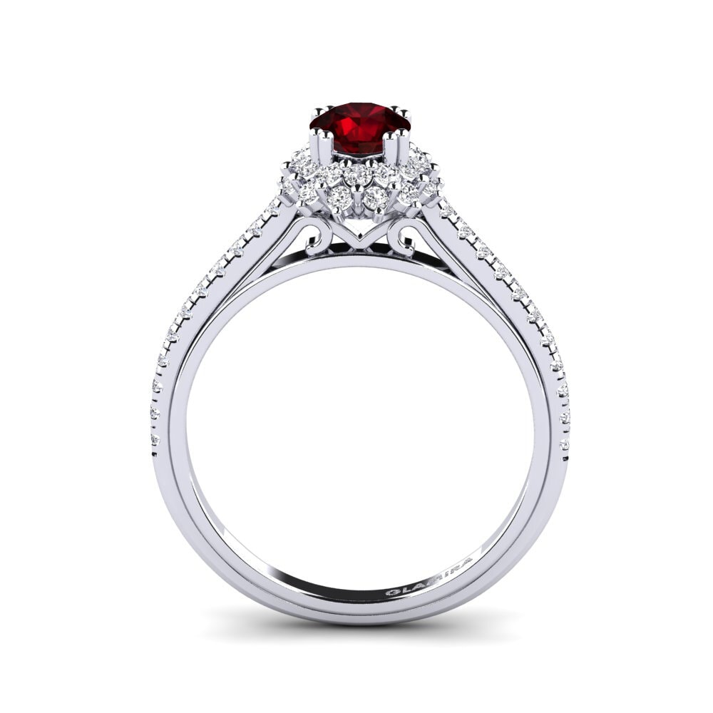 Garnet Engagement Ring Daffney