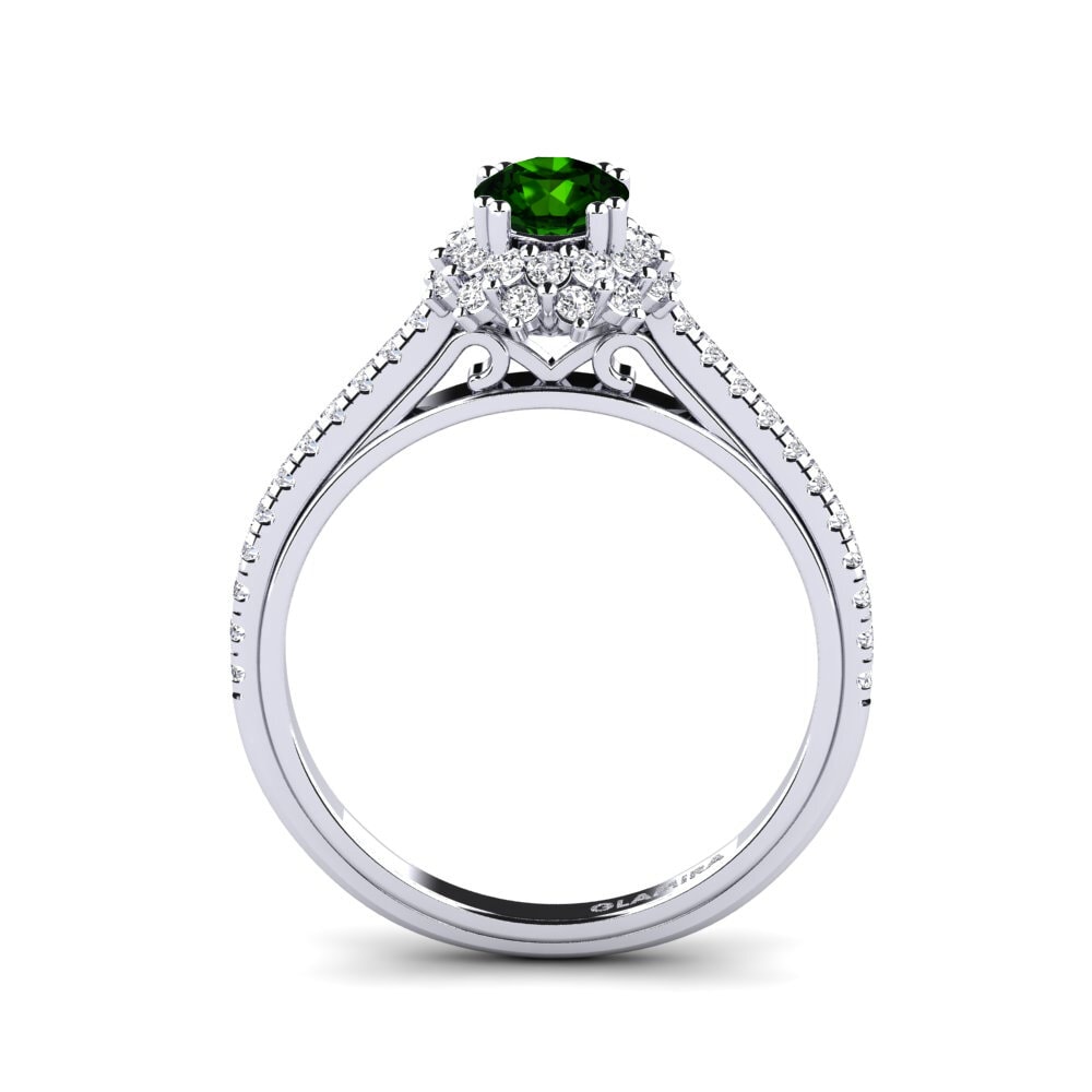 Green Tourmaline Engagement Ring Daffney