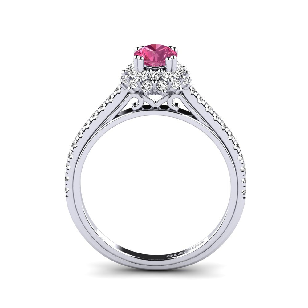 Pink Tourmaline Engagement Ring Daffney