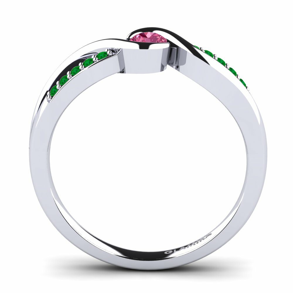 Pink Tourmaline Engagement Ring Dahlia