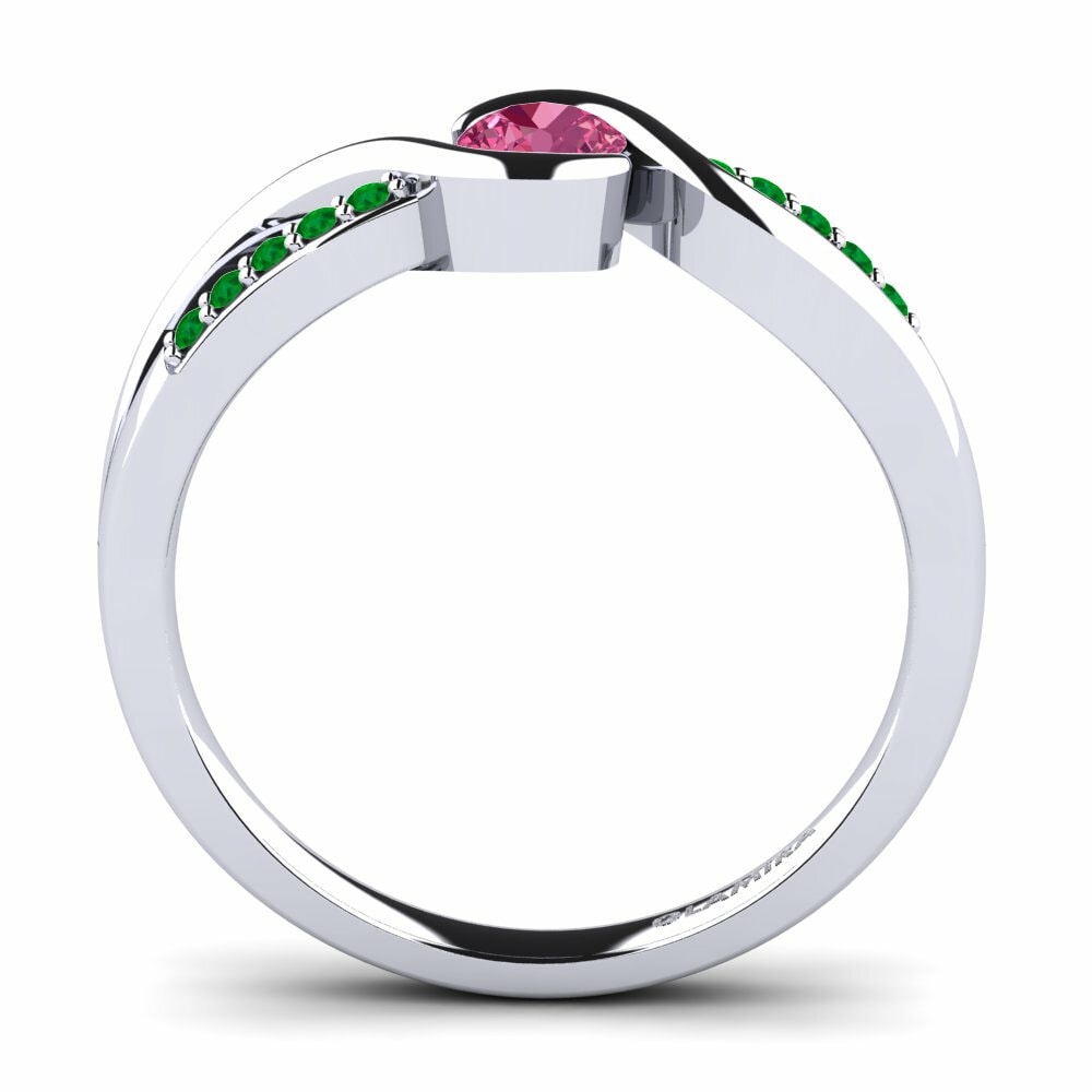 Pink Tourmaline Engagement Ring Dahlia 0.25crt