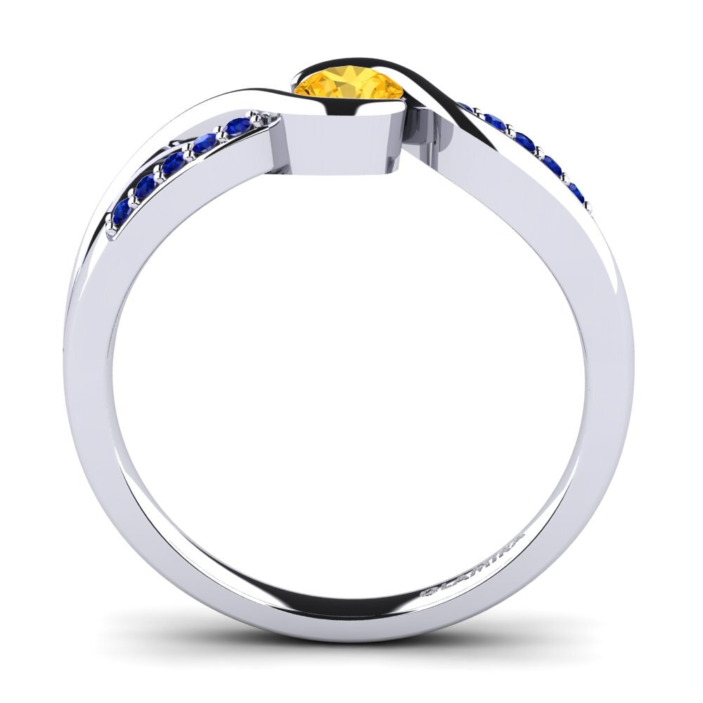 Citrine Engagement Ring Dahlia 0.25crt