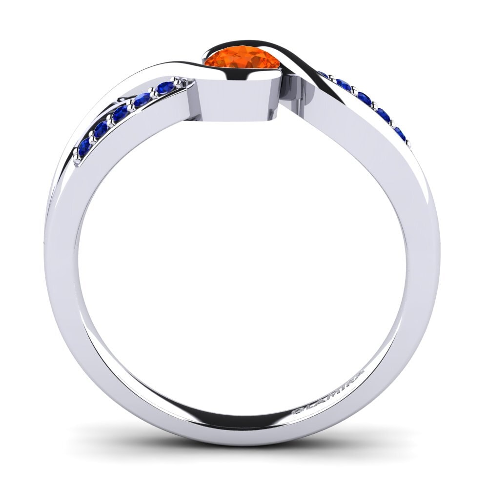 Fire-Opal Engagement Ring Dahlia 0.25crt