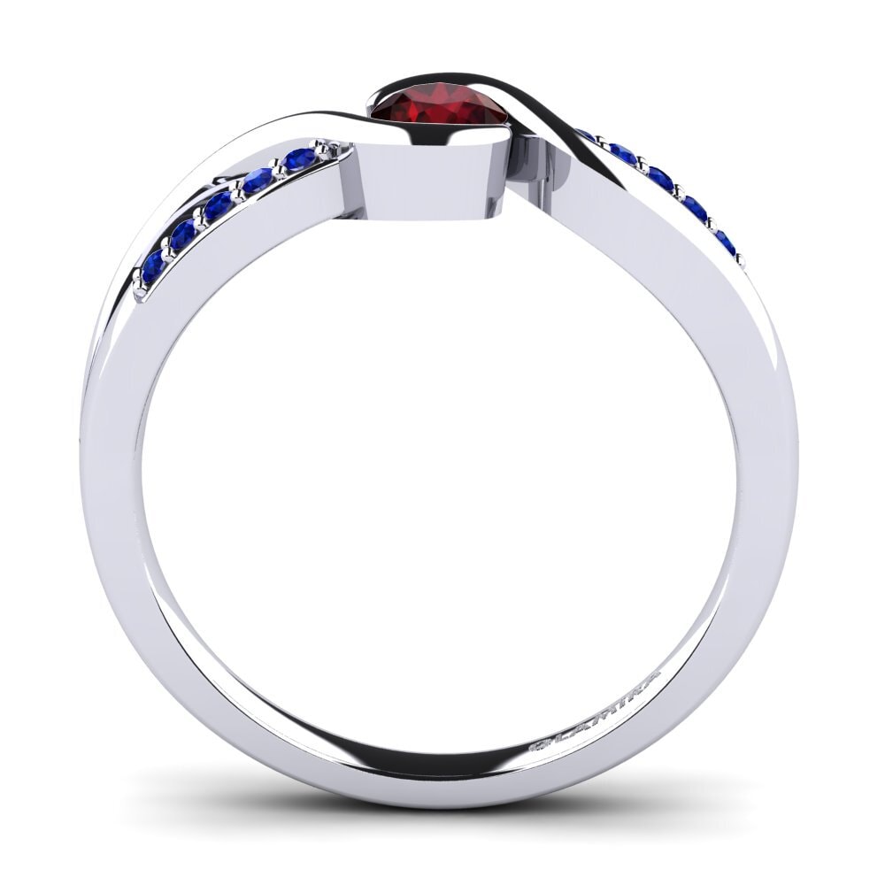 Garnet Engagement Ring Dahlia 0.25crt