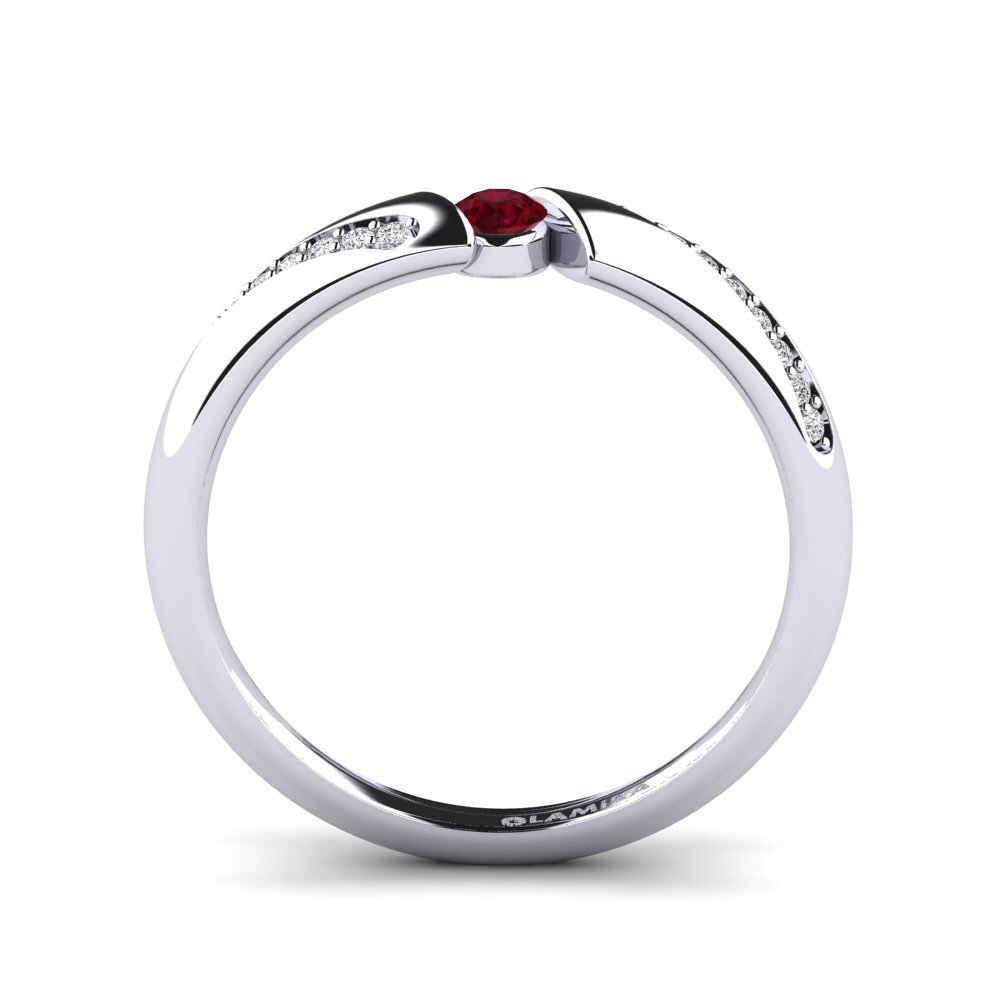 Ruby Engagement Ring Daniele