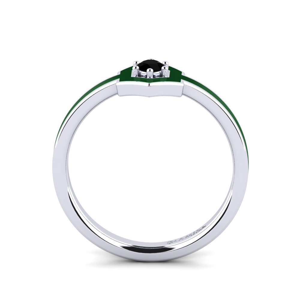 Schwarzer Onyx Ring Desierto
