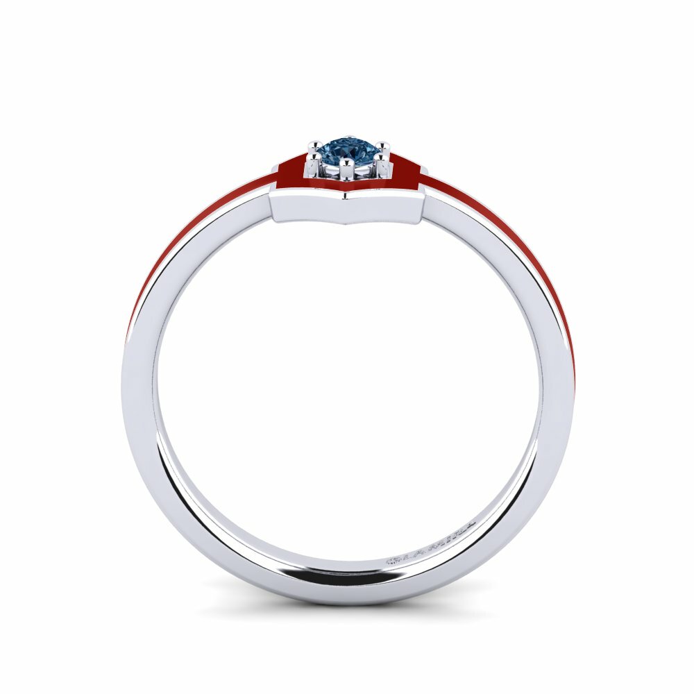 Argent Blanc Bague Desierto