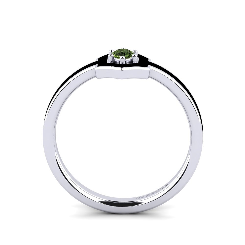 Zafiro Verde Anillo Desierto