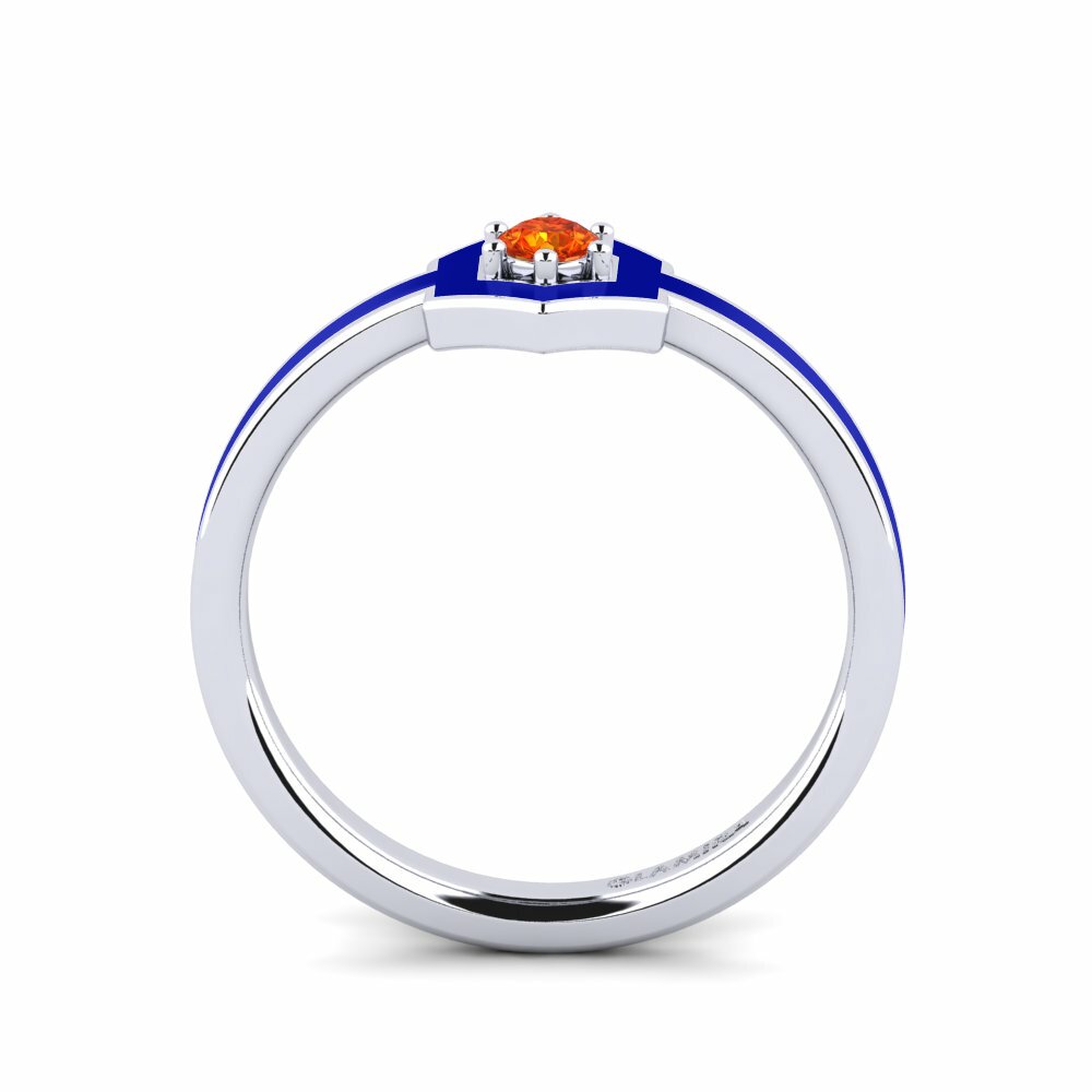 Saphir orange Bague Desierto