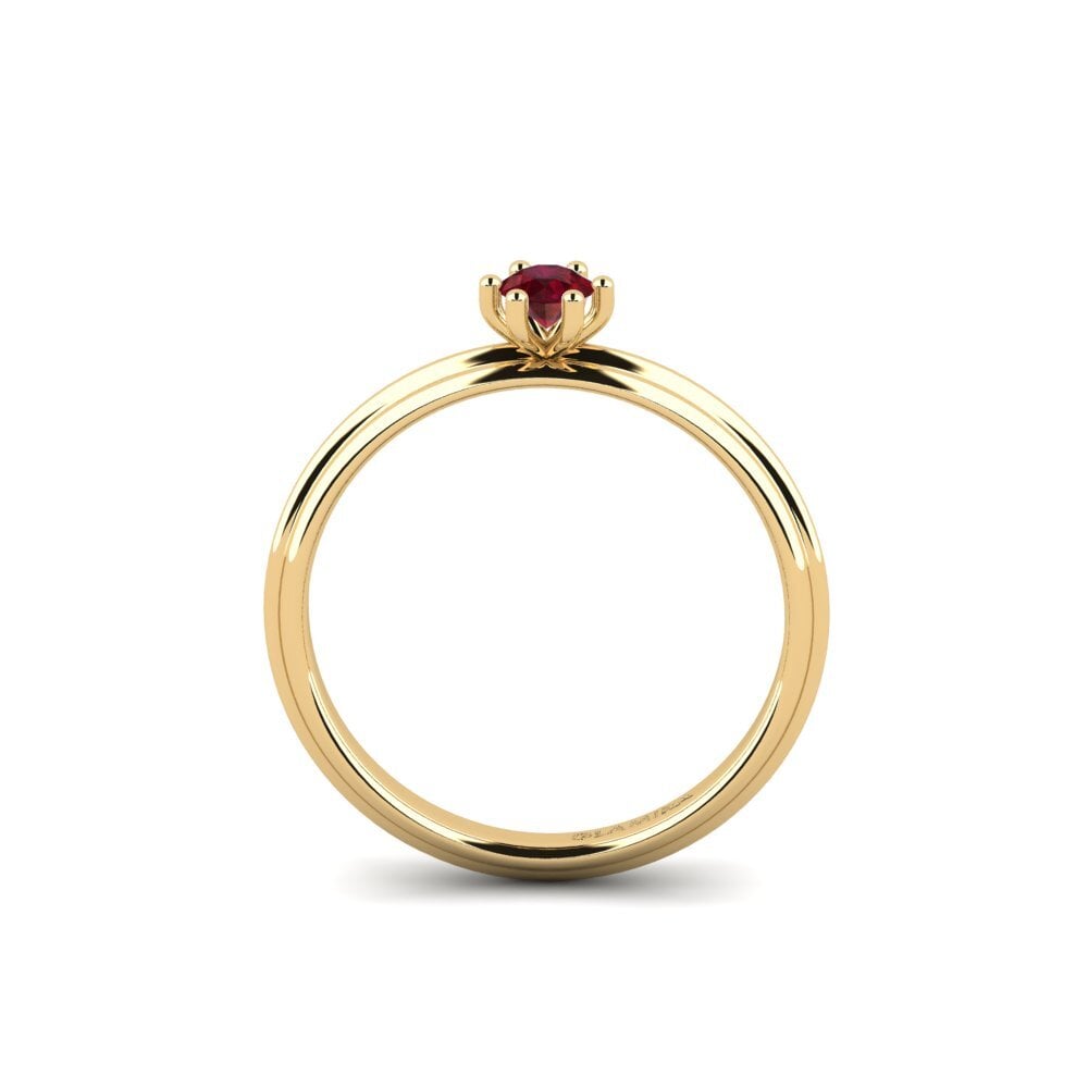 Rubí Anillo de compromiso Dohtig