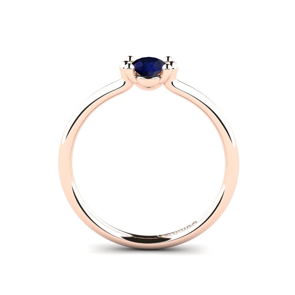 14ct Rose Gold Sapphire Women's Ring Dorotea
