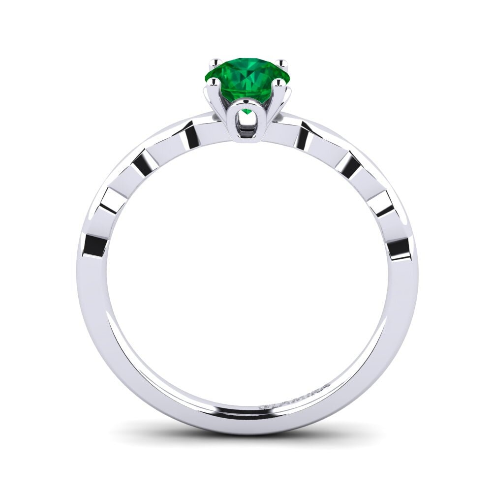 Emerald (Lab Created) Engagement Ring Effie 0.5 crt