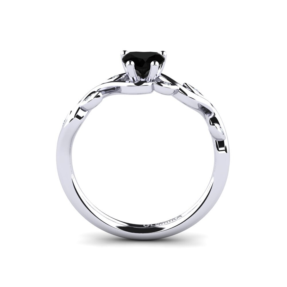 Black Onyx Engagement Ring Efrata