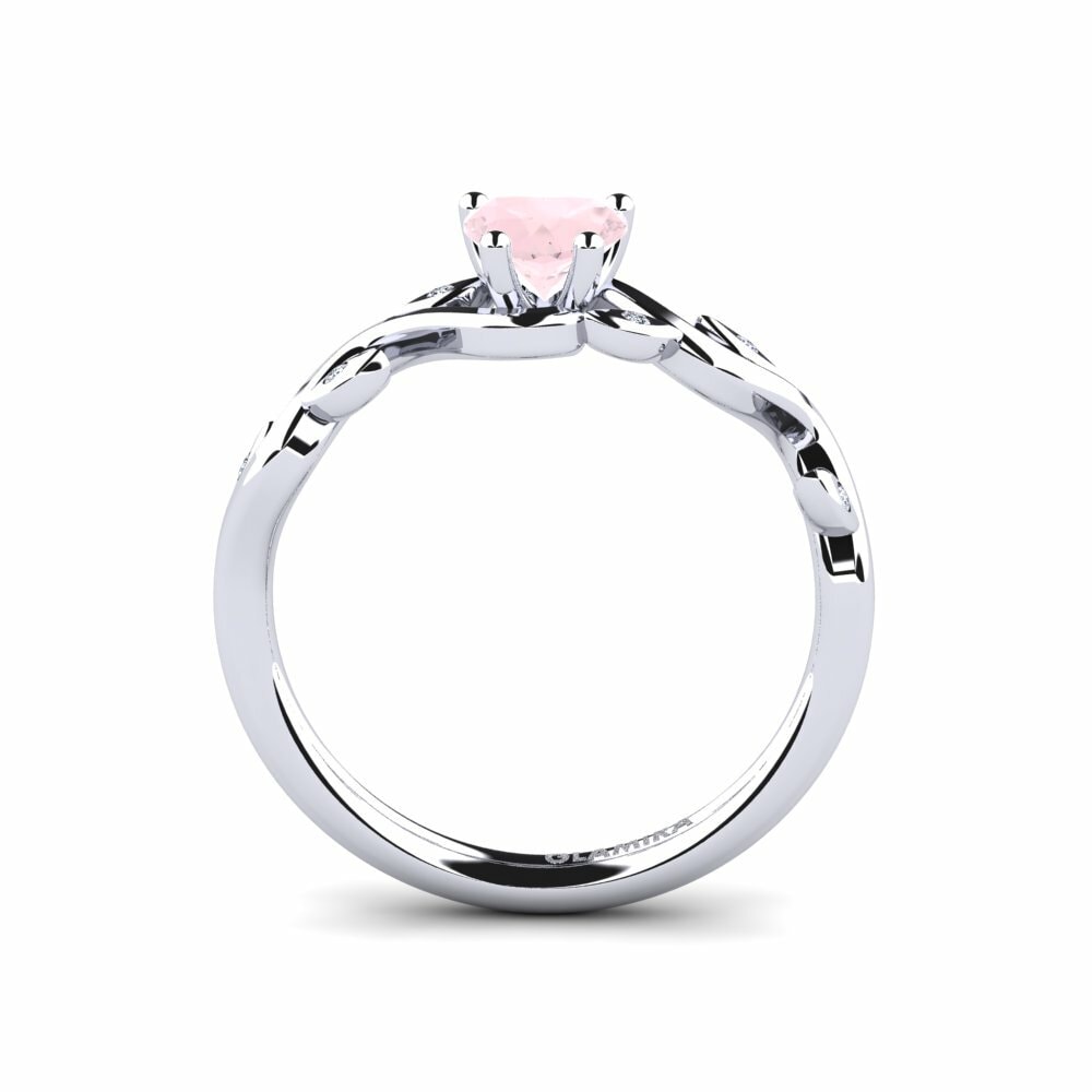 Quartz Rose Bague de fiançailles Efrata