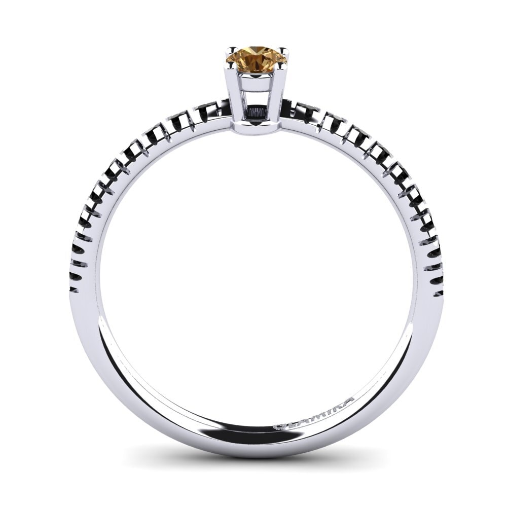 Hnědý diamant Zásnubní prsten Empire