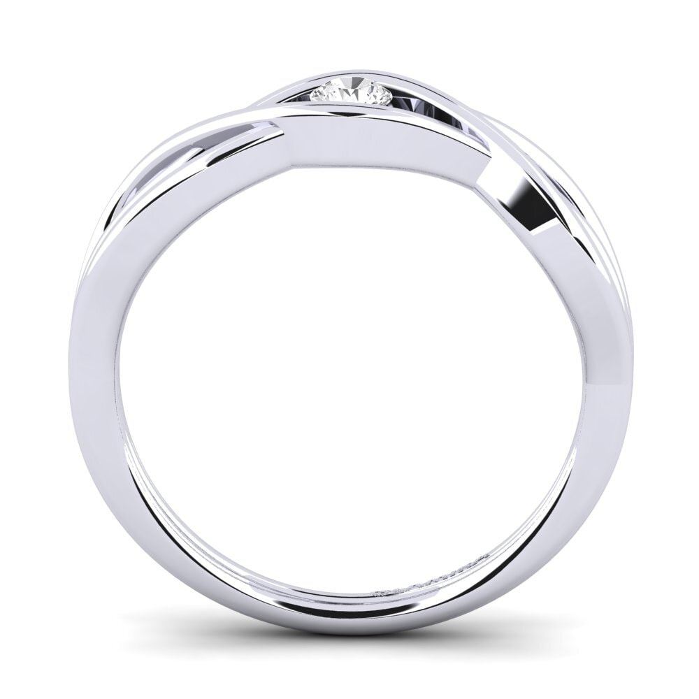 White sapphire Engagement Ring Enero