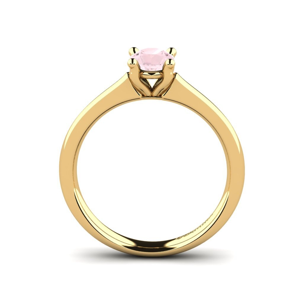 Rosenquarz Verlobungsring Ersilia 0.5 crt
