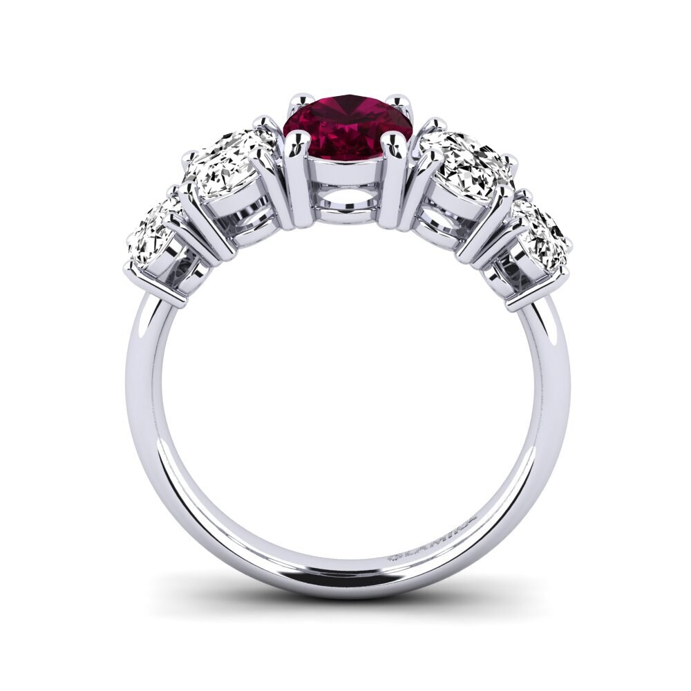 Rhodolite Garnet Engagement Ring Esmarie