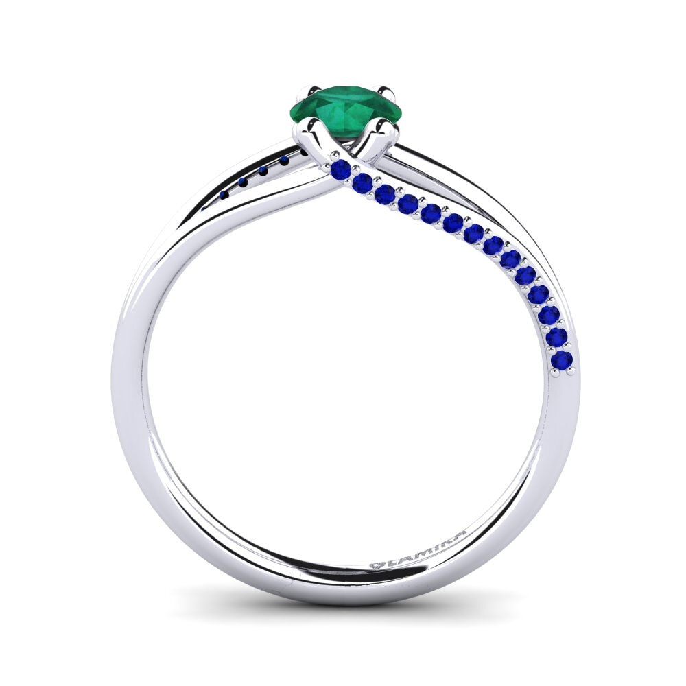 Emerald Engagement Ring Franny