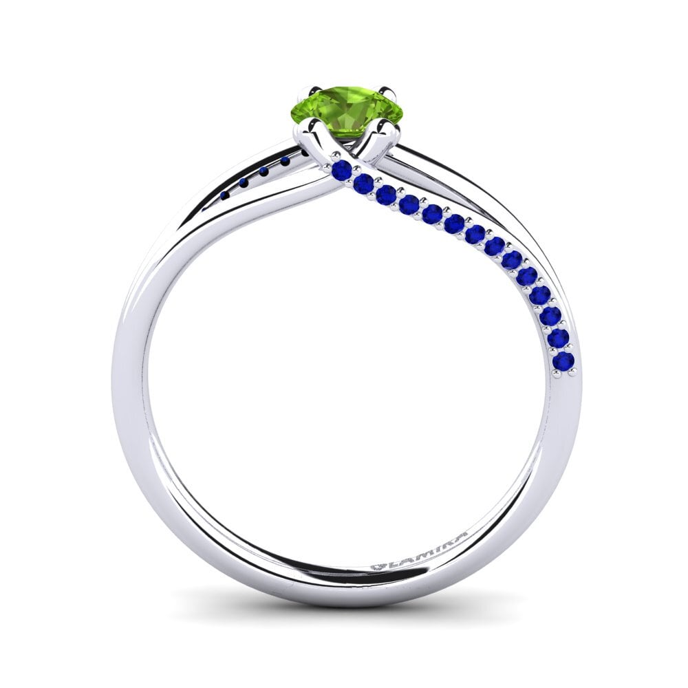 Peridot Engagement Ring Franny