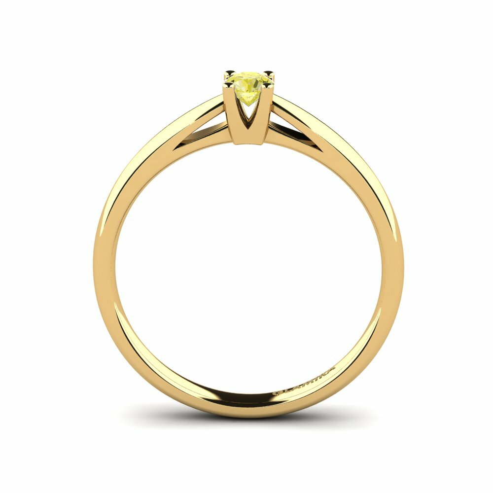 14K Geel Goud Dames Ring Grace 0.16crt