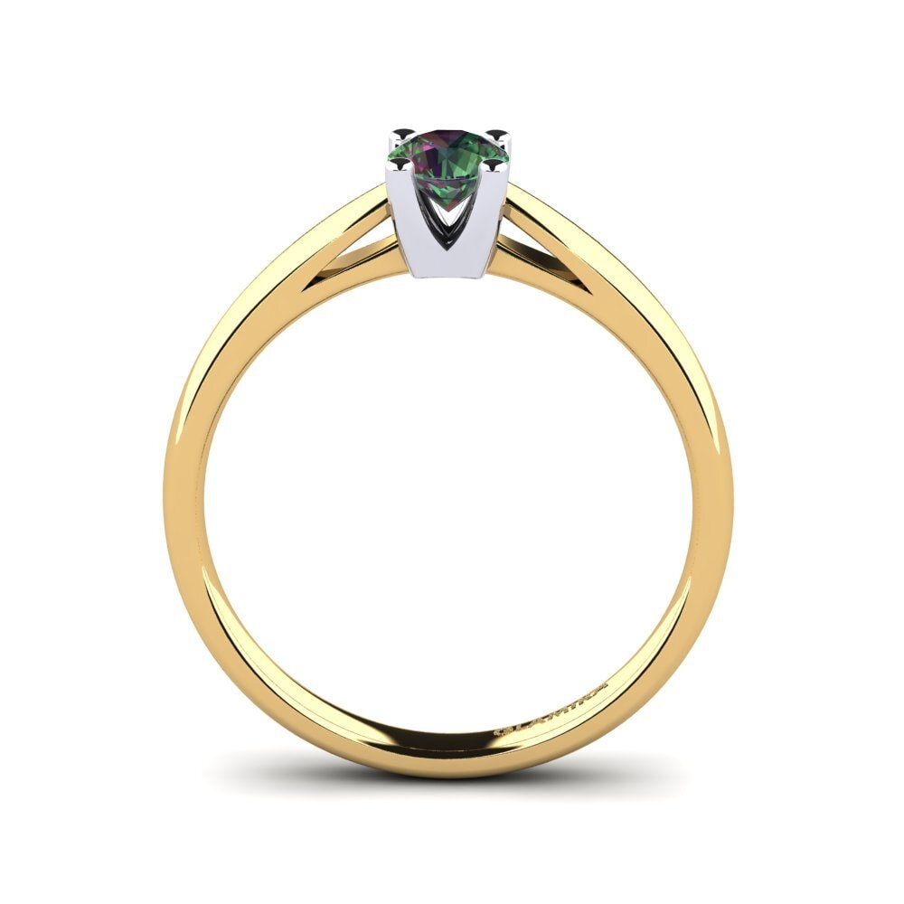 750 Gelb & Weißgold Mystic Topas Verlobungsring Grace