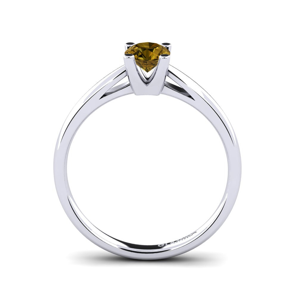Brown Zircon Engagement Ring Grace 0.5crt