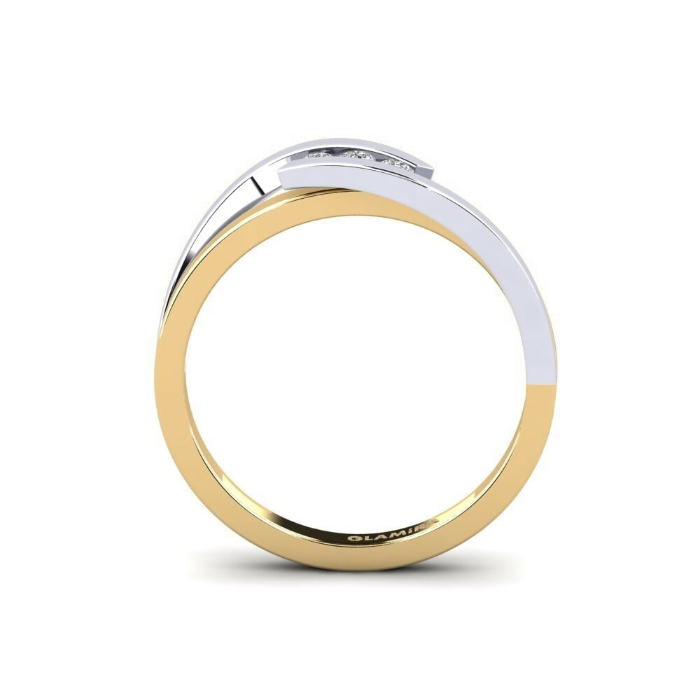 14k Yellow & White Gold Engagement Ring Gratia